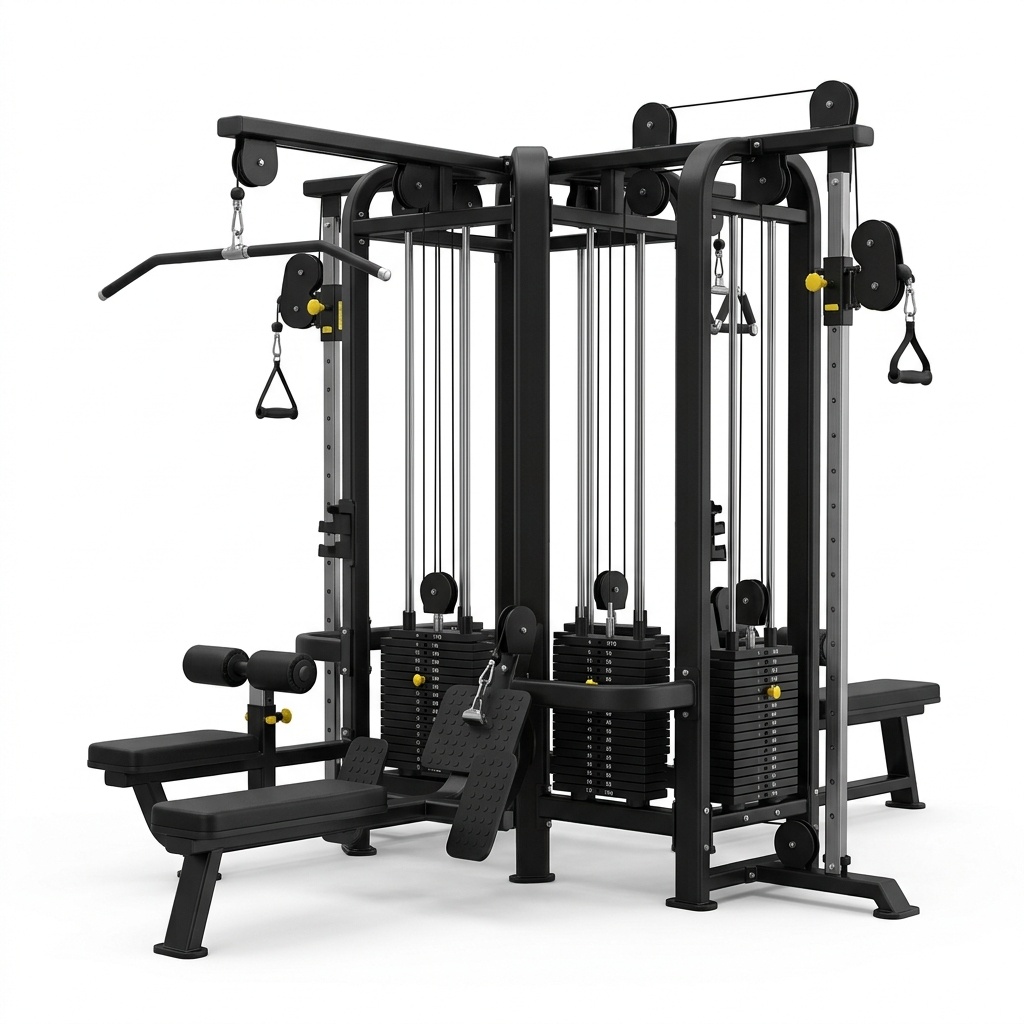 4-Stack Multi-Station Commercial Jungle Gym