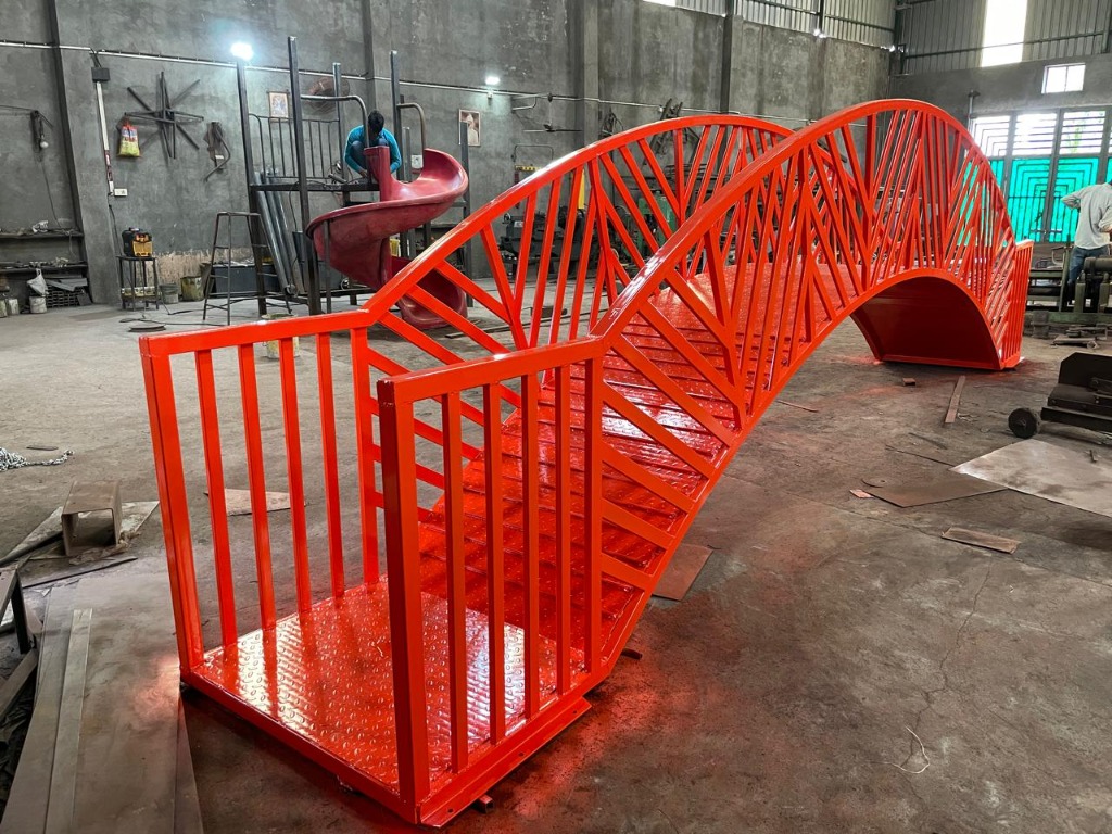 Arched Steel Footbridges & Victorian Light Masts